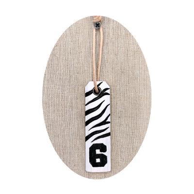 China Europe Competitive Price Custom Wooden Monogram Gift Europe Number Tags For Hotel for sale