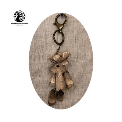 China Europe and America Lovely Unique Design Engraving Carving Logo Wooden Keychain for sale