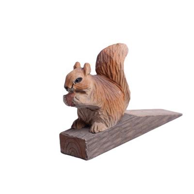 China Europe Professional High Quality Wooden Wedge Animal Door Stopper for sale