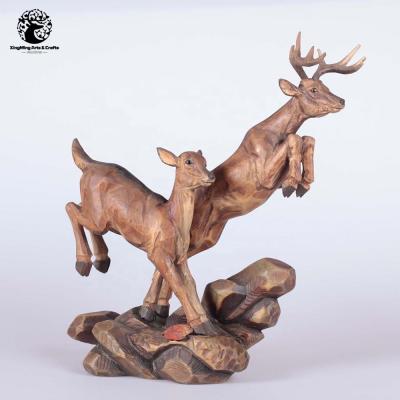 China Europe And America Vintage Handmade Wooden Home Decorations Large Pheasant for sale