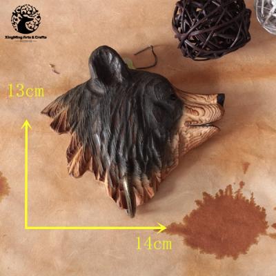 China New America Custom Design Handmade Wooden Wall Decor Hook Black Bear Hook For Wholesale for sale