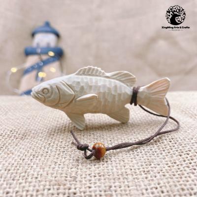 China Europe Ready To Ship Factory Made Professional Handwork Carving Wooden Decorations To Fish Hangings for sale