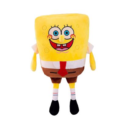 China High Quality Cute Soft Pink Pillow Stuffed Plush Patrick Star Yellow Sponge Bob Plush Birthday Gift Toy For Kids for sale