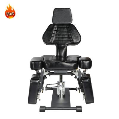 China Wholesale Custom Black Multifunctional Adjustable Hydraulic Pneumatic Extended Tattoo Chair From Mt Modern Factory Tattoo Supplier for sale