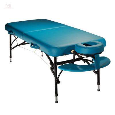 China Mt Alula Adjustable Lightweight Aluminum Massage Bed Massage Table Therapy Bed - Modern PU Leather Waist Factory Manufacture Landmark for sale