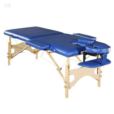 China Modern Wooden Hot Sale Factory Folding Adjustable Height Massage Table Spa Bed Professional Cheap Massage Bed With Blow Hole for sale