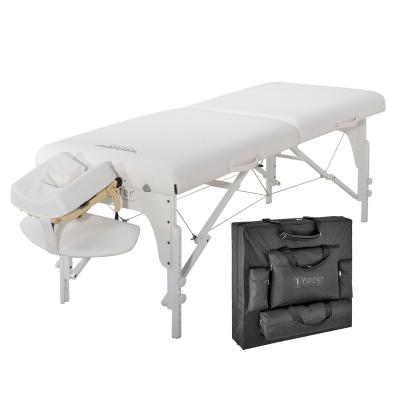 China Modern Factory Head 31Inch Large Extra Wide Height Adjustable Memory Foam Massage Table SPA Bed Lash Bed With Carry Bag for sale