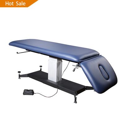 China Mt Max Factory Price Custom 2 Section Modern Electric Height Adjustable Treatment Table Physiotherapy Bed Examination Chiropractic Bed for sale