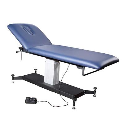 China 2 Section Backrest Treatment Table Modern Maximum Medical Electric Motorized Massage Therapy Bed Physiotherapy Bed With Roll Paper Holder for sale