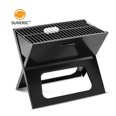 China Hot Sale Camping Durable Foldable Stainless Steel Charcoal Easily Cleaned Folding BBQ Grill for sale