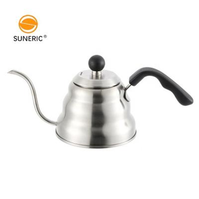 China 1.0L/1.2L Tea Kettle Pot Sustainable Gooseneck Spout Stainless Steel Hand Drip Coffee Pour Over Kettle for sale