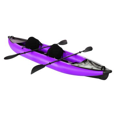 China Inflatable Fishing Kayak 2 Person Inflatable Kayak Double Layer PVC Drop Stitch PVC Drop Stitch Kayak for sale