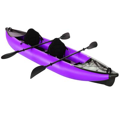 China 2022 New Hot Sale High Inflatable PVC Inflatable Water Kayak Outdoor Kayak Inflatable Fishing Set for sale