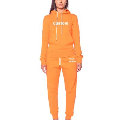 China 2022 Breathable Hot Selling Hooded Winter Women Warmth Women Sets 2 Piece Set Tracksuit Women Fall Clothes for sale