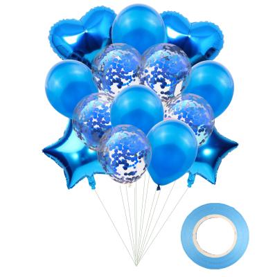 China Balloon Kit Pentastar Love Foil Balloon Kit Wedding Birthday Party Decoration Paper Balloon Set 15 Pieces for sale