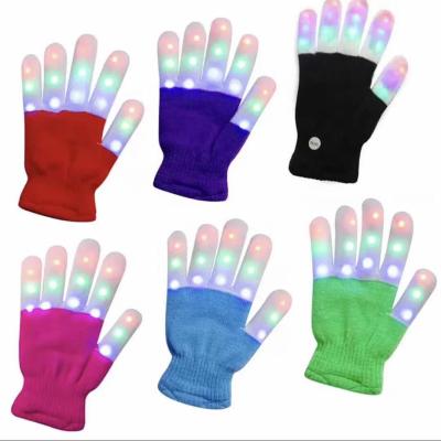 China Polyester Light Gloves Led Gloves Festival Products Toys Bar Dancing Supplies for sale