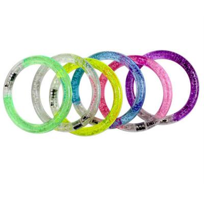 China CLASSIC Custom Party Light Up Bubble Effect Inside LED Flashing Wristband/Wristband/Wristband For Promotion for sale