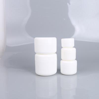 China Cosmetic Eco Friendly Simple PP  White Double Wall 10g 100g 250g Cosmetic Empty Plastic Body Facial Cream Jar body cream bottles for sale