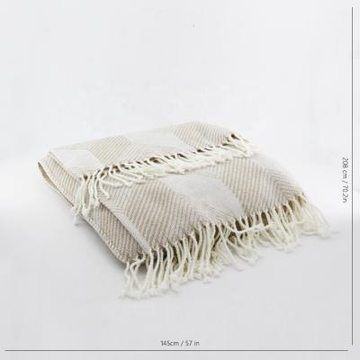 China New Design145cm*208cm European Style Home Decor Folded Blanket 2020 Custom Throw Blanket With Tassel for sale