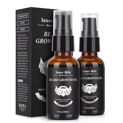 China Replenishing 100% Natural Organic Vegan Beard Care Soften Strengthen Men's Beard Growth Oil for sale