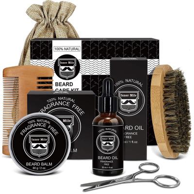 China Isner Mille OEM/ODM Beard Care DEEP CLEANSING Organic Growth Grooming Kit Gifts Box Natural Private Label Mens Beard Hair Care Personal Products for sale