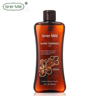 China OEM/ODM Private Label Summer Tanning Natural Organic Deep Dark Product Moisturizing Tanning Oil For Tanning for sale