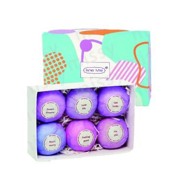 China Private Label Body Bath Box Bombs Gift Cleansing Organic Soothing Bubbly Set [GIRL] OEM/ODM for sale