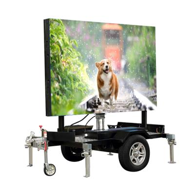 China OUTDOOR All In One Package Mobile Advertising Trailer Led Billboard Vehicle Outdoor Events The Display Screen Video Wall Signage Board for sale