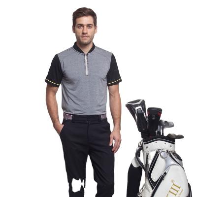 China Anti-Wrinkle Mens Golf Polo Tops And Tees Short Sleeve Golf Shirts Quick Dry Fit Embroidered Polo Shirts for sale