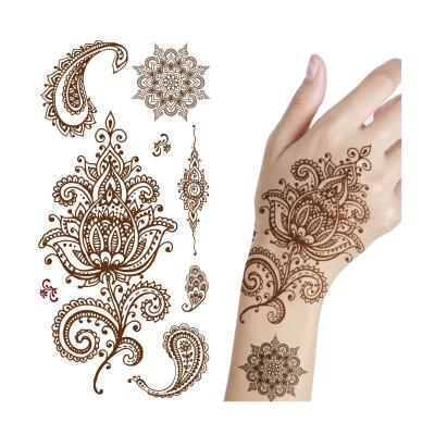 China Waterproof Body Henna Temporary Tattoo Stickers Temporary New Style Sex Red for sale