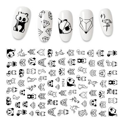 China Waterproof+Eco-friendly+reusable 3D Nail Sticker Cool English Letter Stickers For Nail Foil Love Heart Fashion Manicure Sticker for sale