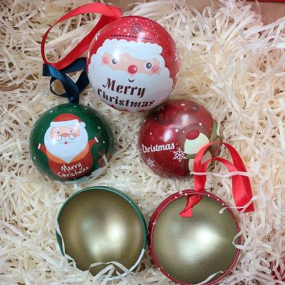 China Christmas Ornamental Metal Gift Box Christmas Ball Boxes Christmas Candy Boxes Christmas Candy Packaging for sale