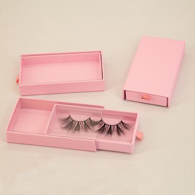 China Thick eyelash seller customized lashese boxes wick box pink rectangle window eyelash packaging with case for sale