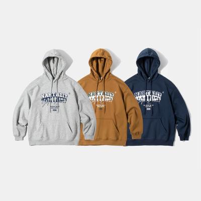 China Pullover best selling simple printed logo hoodies man custom hoodies for men drop shoulder fashion street to wear hoodies for men for sale