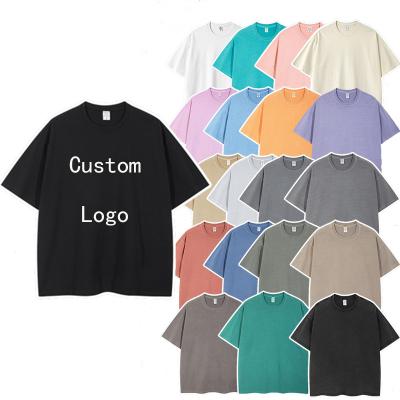 China Wholesale Anti-Wrinkle Man Heavy Cotton T-shirts Customize Logo Mens Blank T-shirts Custom Printed Vintage T Shirts For Men for sale