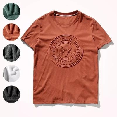 China Anti-Wrinkle Oversized Men's Clothing 3D T-Shirts Printing T Shirts Mens Summer Solid Color Custom T-Shirts for sale