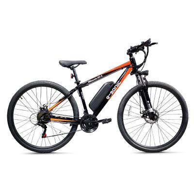 China Latest 29 inch aluminum alloy mountain ebike with 21 speed e bike with front fork suspension electric bicycle for men for sale