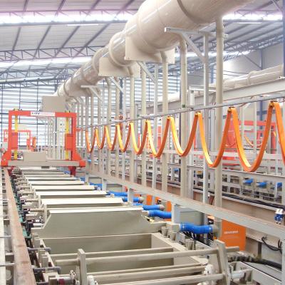 China Plating Hanging Brass Line Electroplating Factory Copper Zinc Barrel Plating Equipment Production Electroplating for sale