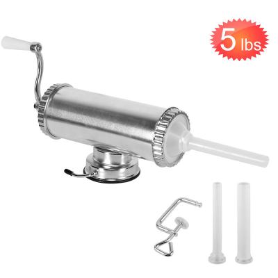 China 5 Lbs Sustainable Homemade Aluminum Sausage Maker With Suction Base And 3 Filling Nozzles for sale