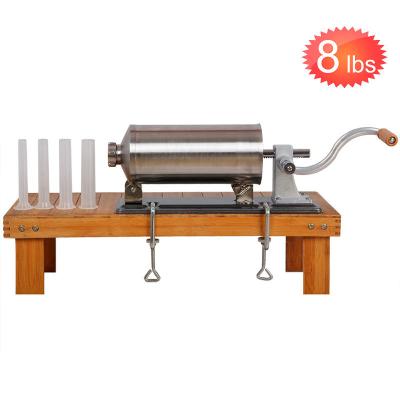 China Sustainable VANESSA 4KG Commerical Hand Opeated Sausage Making Salami Filler Meat Stuffing Machine for sale