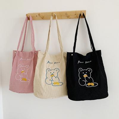 China Fashion Wholesale Price Women Shoulder Bag Custom Tote Bag Embroidery Cheap Shoulder Bag for sale