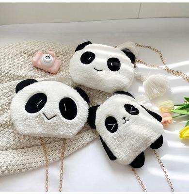 China Fashion Kids Designer Brand New Bag Plush Panda Children Shoulder Bags Cartoon Kids Cross - Body Bag for sale