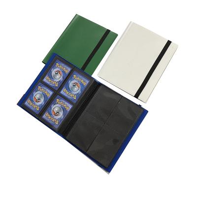 China PP Pocket Trading Card Holder 4 20 Page 160 Card Album With Elastic Bandage for sale