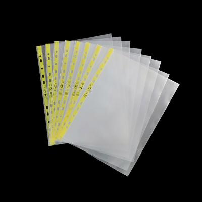 China 11 Hole A4 Esd Ring Binder Document Bag Sheet Protector A4 11 Anti Static Hole for sale