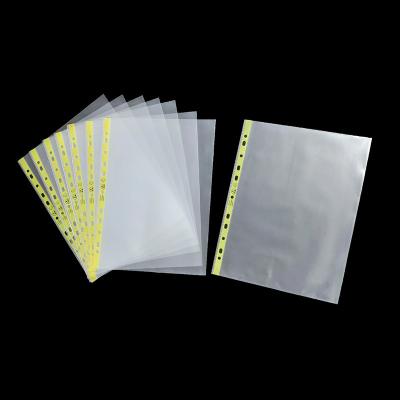 China A3 A4 11 Hole ESD Document Holder Clear Pocket Sheet Antistatic Protector A4 11 Hole for sale