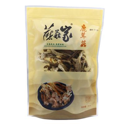 China Zero Additives Vegan Food Dry Mushroom Umami Fresh Organic Food Velvet Antler Mushroom Exotic Restaurant Standard for sale