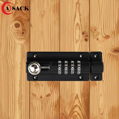 China Waterproof Password Latch Lock Convenient Door Bolt and Outdoor Wood Security Buckle Rust Proof Door Locker Anti-theft Password Lock for sale