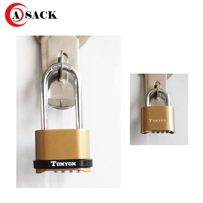 China Weather Protective Cover Prevents Freezing And Jamming ASACK New Arrival Waterproof Zinc Alloy Padlock 52mm Code Lock For Cabinet for sale