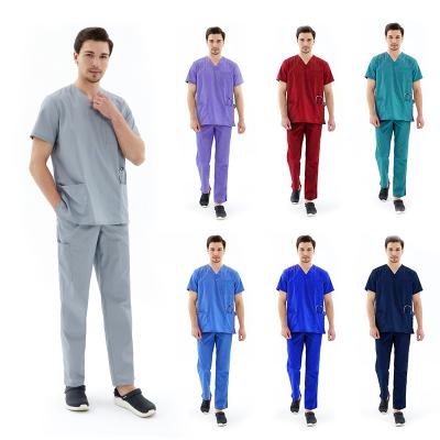 China 2021 eco-friendly wholesale good quality fashionable customized medical fuxin fuyi scrub suit set and hospital uniform for sale