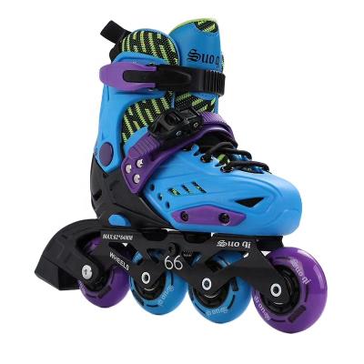 China 2020 New Design Adjustable Built-in Roller Skates for Kids XS:28-31 S:32-35 M:36-39 for sale